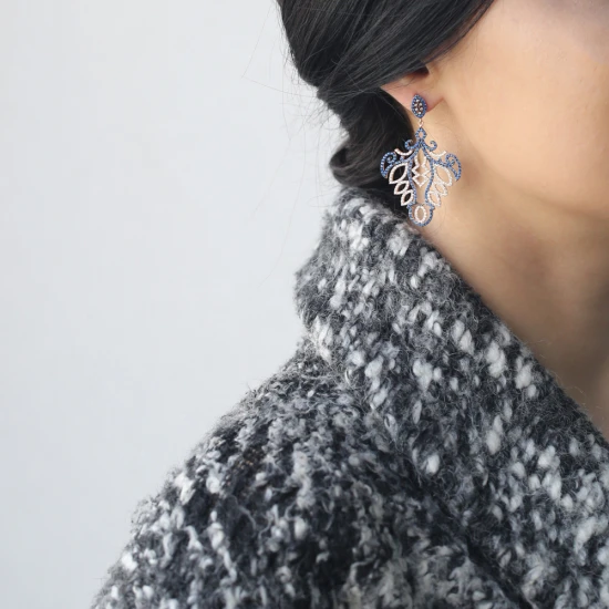Turkish Chandelier Sterling Silver Earrings