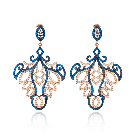 Turkish Chandelier Sterling Silver Earrings