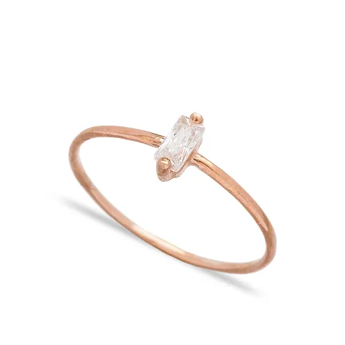 Turkish Wholesale Baguette Sterling Silver Ring