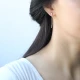 Turkish Push Back Ear Thread Chain 925 Silver Earrings Turkish Push Back Ear Thread Chain 925 Silver Earrings