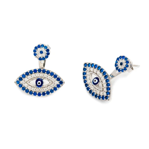 Turkish Evil Eyeturkish 925 Sterling Silver Earrings