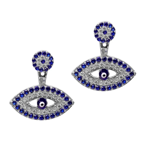 Turkish Evil Eyeturkish 925 Sterling Silver Earrings