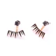 Turkish 925 Silver Light Black CZ Earrings - Sade 925 Silver Jewelry