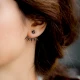 Turkish 925 Silver Light Black CZ Earrings - Sade 925 Silver Jewelry
