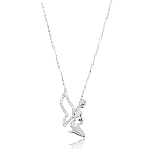 Turkish Mother In Angel 925 Sterling Silver Pendant Turkish Mother In Angel 925 Sterling Silver Pendant