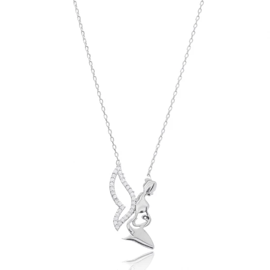Turkish Mother In Angel 925 Sterling Silver Pendant