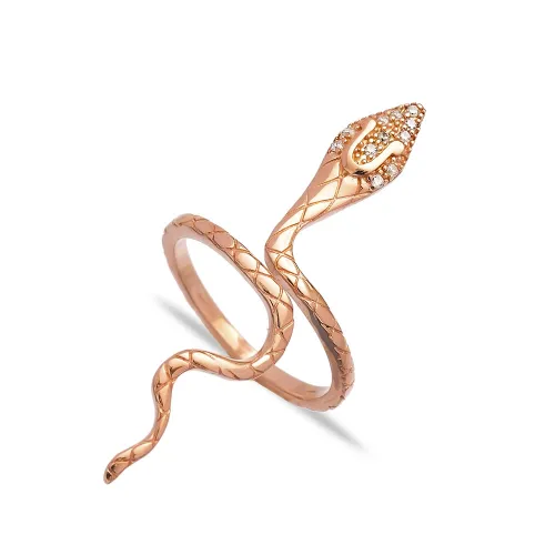 Turkish Adjustable Snake Pave 925 Sterling Silver Ring
