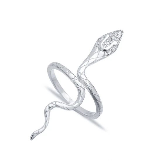 Turkish Adjustable Snake Pave 925 Sterling Silver Ring Turkish Adjustable Snake Pave 925 Sterling Silver Ring