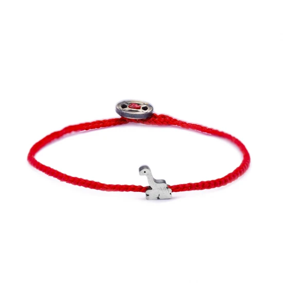 Turkish Silver Adjustable Animal Red Knitting Bracelet | 925 Sterling Silver Wholesale | Sade Silver Turkish Silver Adjustable Animal Red Knitting Bracelet - Sade 925 Silver Jewelry