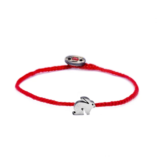 Turkish Adjustable Animal Red Knitting Silver Bracelet | 925 Sterling Silver Wholesale | Sade Silver Turkish Adjustable Animal Red Knitting Silver Bracelet - Sade 925 Silver Jewelry