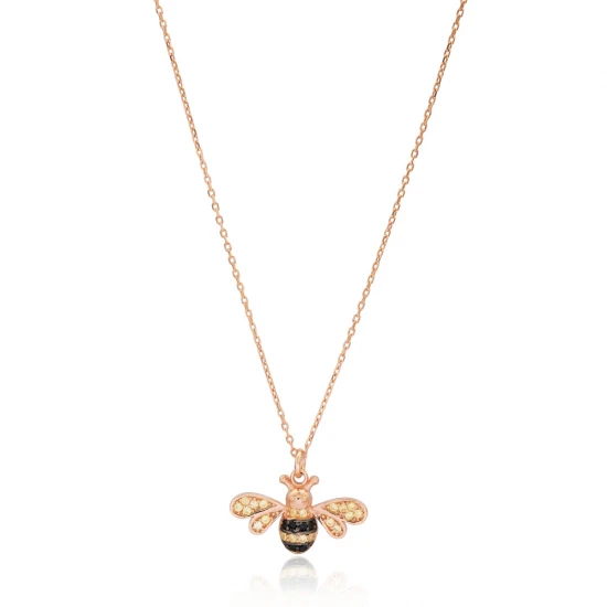 Turkish Bee Pendant in 925 Sterling Silver | 925 Sterling Silver Wholesale | Sade Silver Turkish Bee Pendant in 925 Sterling Silver - Sade 925 Silver Jewelry