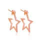 Star Design Hoop Earring Wholesale Handmade Turkish 925 Silver Sterling Jewelry