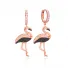 Zircon Flamingo Dangle Earrings Wholesale 925 Sterling Silver Jewelry