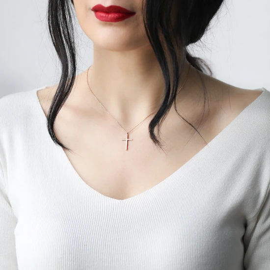 Turkish Fine Cross Pendant 925 Sterling Silver | 925 Sterling Silver Wholesale | Sade Silver Turkish Fine Cross Pendant 925 Sterling Silver - Sade 925 Silver Jewelry