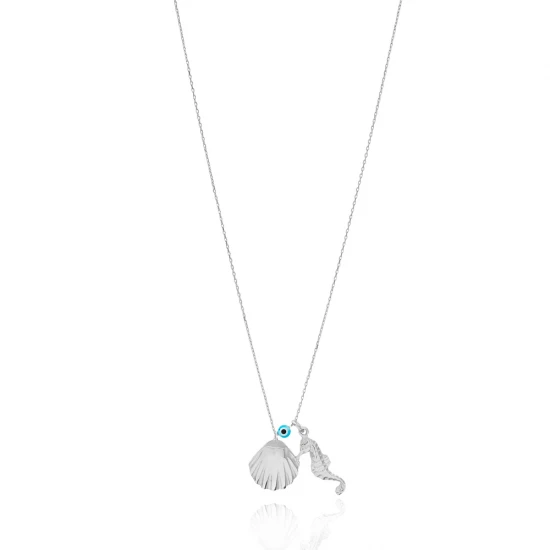 Turkish Seashell 925 Sterling Silver Pendant | 925 Sterling Silver Wholesale | Sade Silver Turkish Seashell 925 Sterling Silver Pendant - Sade 925 Silver Jewelry