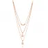 Clear Star Triple Layer CZ 925 Sterling Silver Necklace