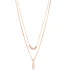 Clear Leaf Double Layer CZ 925 Sterling Silver Necklace