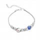 Enamel Charm Evil Eye Bracelet Wholesale 925 Sterling Silver Jewelry Enamel Charm Evil Eye Bracelet Wholesale 925 Sterling Silver Jewelry