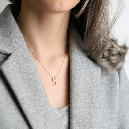 Turkish A Letter Alphabet 925 Sterling Silver Pendant Turkish A Letter Alphabet 925 Sterling Silver Pendant