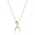 Turkish A Letter Alphabet 925 Sterling Silver Pendant