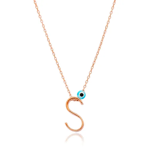 S Letter Design Pendant, Turkish Wholesale Handmade 925 Sterling Silver Alphabet Pendant