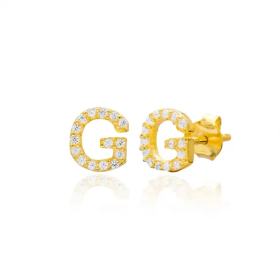 Stud D Alphabet Earrings Turkish Wholesale 925 Sterling Silver Jewelry Stud D Alphabet Earrings Turkish Wholesale 925 Sterling Silver Jewelry