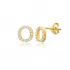 Stud O Alphabet Earrings Turkish Wholesale 925 Sterling Silver Jewelry