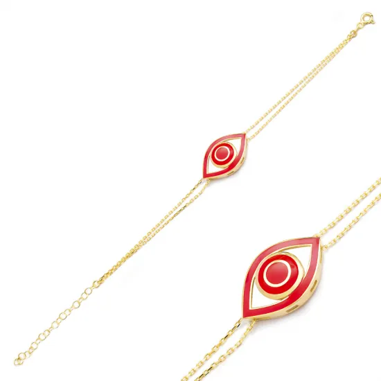 Enamel Evil Eye Design Bracelet Wholesale 925 Sterling Silver Jewelry Enamel Evil Eye Design Bracelet Wholesale 925 Sterling Silver Jewelry