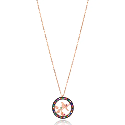 Turkish Mix Bird 925 Sterling Silver Pendant