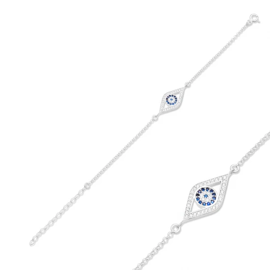 Made in Turkey Wholesale Evil Eye 925 Silver Bracelet