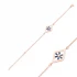 Turkish Sapphire Snowflake 925 Sterling Silver Bracelet