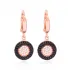 Turkish Round Dangle Earrings in Sterling Silver
