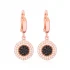 Handmade Round Dangle 925 Silver Earrings