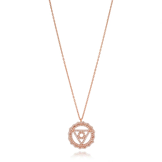 Turkish Triangle And Circle Shape 925 Silver Pendant Turkish Triangle And Circle Shape 925 Silver Pendant