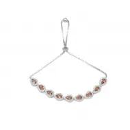 Drop Shape Elegant Adjustable Bracelet 925 Silver Sterling Wholesale Handcrafted Jewelry