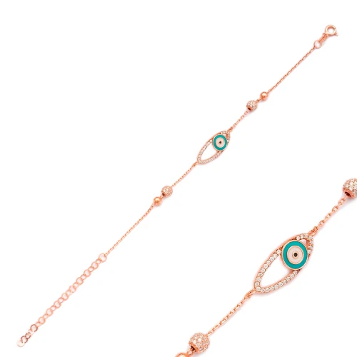 Made in Turkey Evil Eye 925 Silver Bracelet Wholesale Made in Turkey Evil Eye 925 Silver Bracelet Wholesale