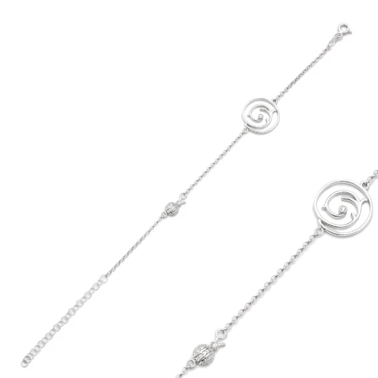 Turkish Ladybug Sterling Silver Bracelet - Sade 925 Silver Jewelry