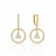Geometric Dangle Earring Wholesale Handmade 925 Silver Sterling Jewelry