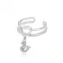 Turkish Swan Adjustable Heart 925 Sterling Silver Ring