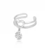Turkish Snowflake Adjustable Heart Sterling Silver Ring