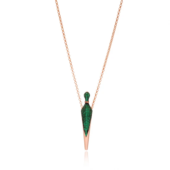 Turkish 925 Sterling Silver Emerald Pendant Turkish 925 Sterling Silver Emerald Pendant