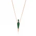 Turkish 925 Sterling Silver Emerald Pendant