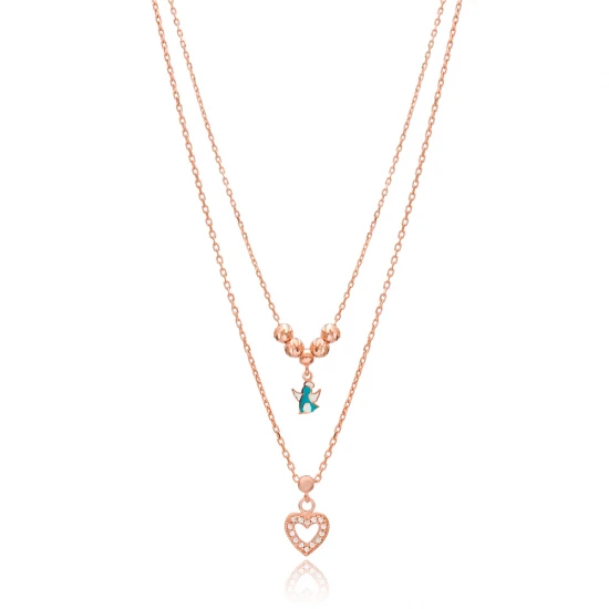 Turkish Heart And Angel Layered Sterling Silver Pendant Turkish Heart And Angel Layered Sterling Silver Pendant