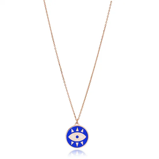 Turkish Blue Evil Eye 925 Sterling Silver Pendant Turkish Blue Evil Eye 925 Sterling Silver Pendant