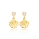 Turkish Seashell Dangle 925 Sterling Silver Earrings