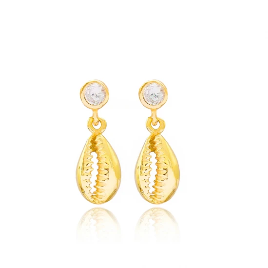 Turkish Shell Dangle 925 Sterling Silver Earrings