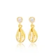 Turkish Shell Dangle 925 Sterling Silver Earrings