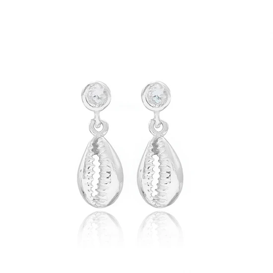 Turkish Shell Dangle 925 Sterling Silver Earrings