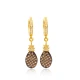 Turkish Pineapple Dangle Sterling Silver Earrings Turkish Pineapple Dangle Sterling Silver Earrings