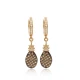Turkish Pineapple Dangle Sterling Silver Earrings Turkish Pineapple Dangle Sterling Silver Earrings